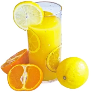 Orange with Lemon Juice